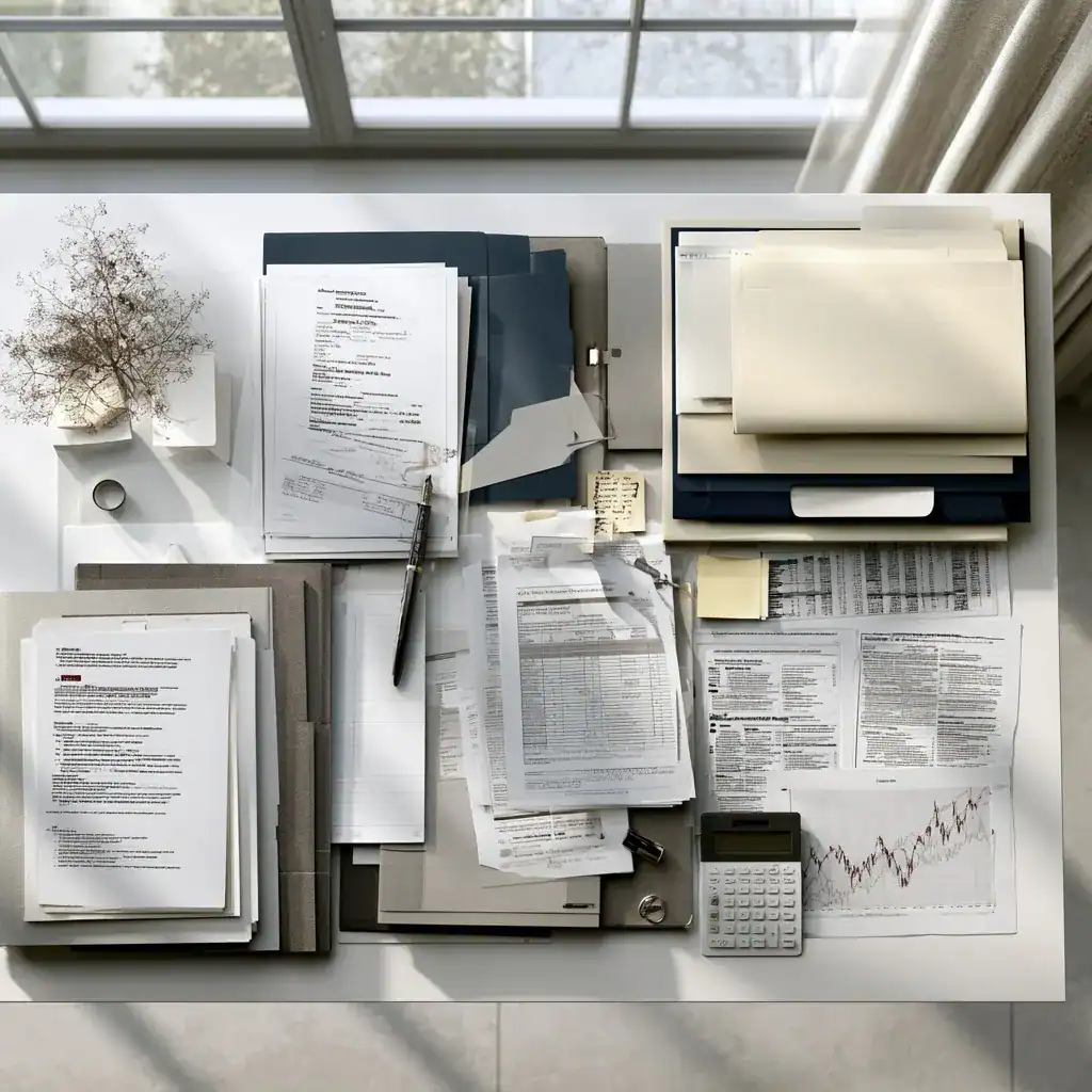 Financial documents for marital property and equitable distribution in North Carolina