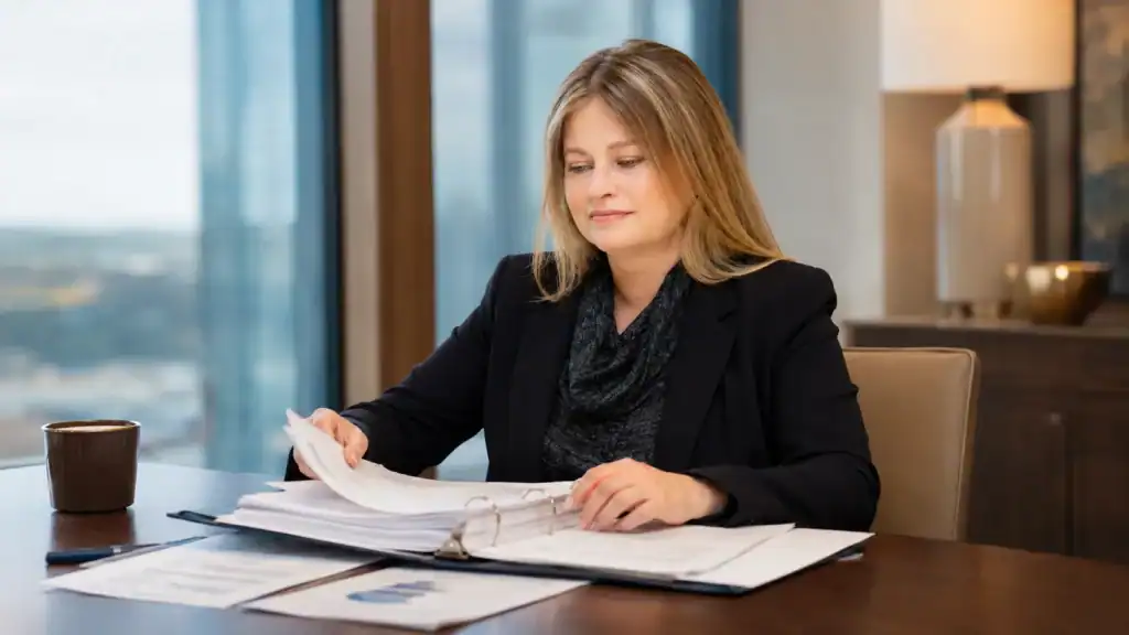Doyle Law Group attorney reviewing deferred compensation and future payouts in a North Carolina divorce